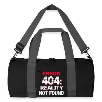 Error: Reality not found - Recycled Duffel Bag - black/graphite grey - Front