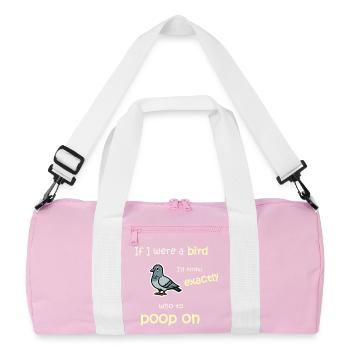 Bird mode - Activated - Recycled Duffel Bag - pink/white - Front