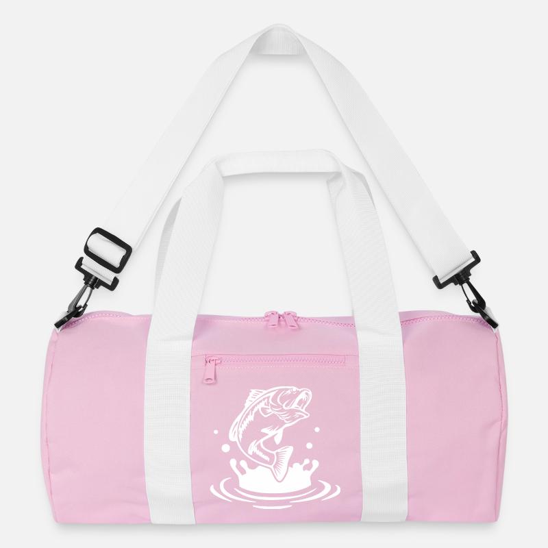Dynamische Fischsprung-Illustration Recycelte Duffel Bag