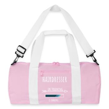 Coiffeur Cadeau Profession Éducation - Sac de sport recyclé - rose/blanc - Devant