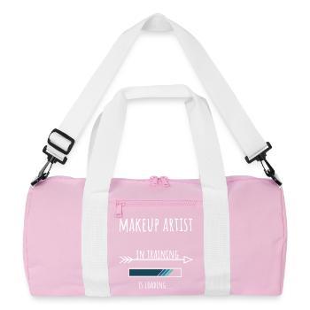 Maquilleuse Cadeau Profession Éducation - Sac de sport recyclé - rose/blanc - Devant