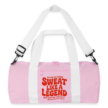 Transpirer comme une légende - Sac de sport recyclé - rose/blanc - Devant