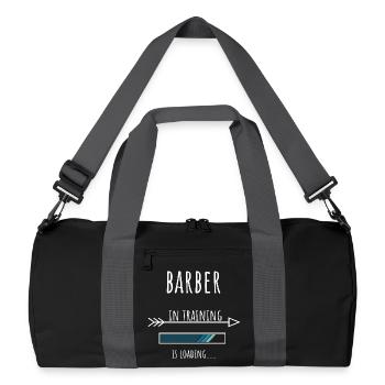 Barber Gift Profession Training Barber - Recycled Duffel Bag - black/graphite grey - Front