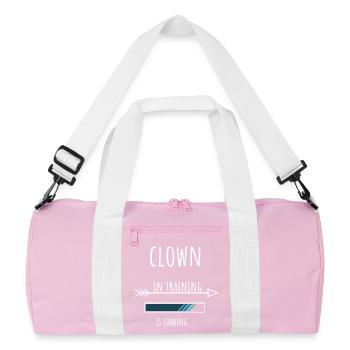 Formation professionnelle de clown en cadeau - Sac de sport recyclé - rose/blanc - Devant