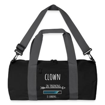 Clown Geschenk Beruf Ausbildung Clown - Recycelte Duffel Bag - Schwarz/Graphitgrau - Vorne