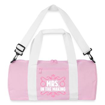 Enterrement de vie de garçon Équipe Mariée Enterrement de vie de jeune fille - Sac de sport recyclé - rose/blanc - Devant