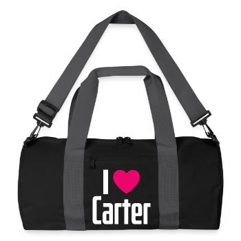 J’aime Carter Coeur rose J’aime Carter - Sac de sport recyclé - noir/gris graphite - Devant