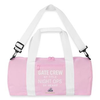 Rampe de nuit du personnel au sol au - Sac de sport recyclé - rose/blanc - Devant