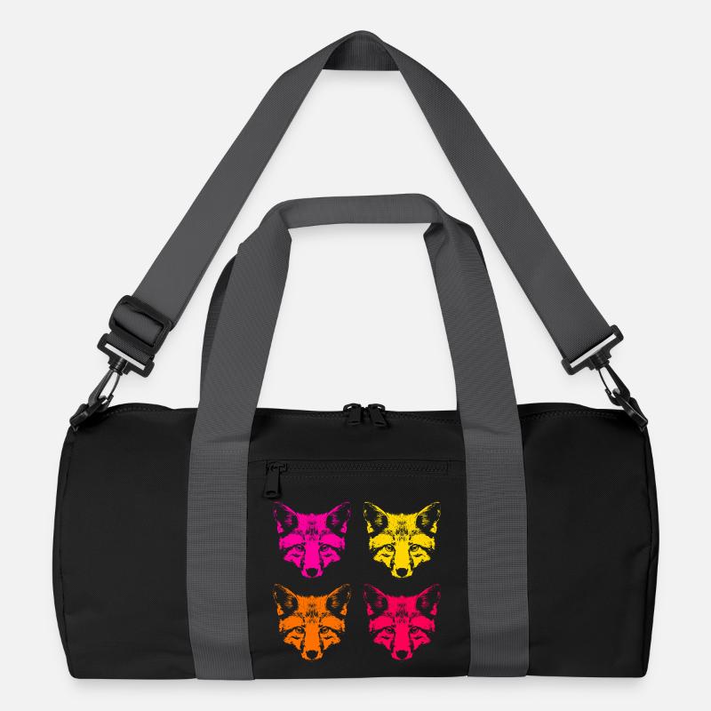 Renards de couleur Sac de sport recyclé