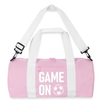Match de football de fußball lancé - Sac de sport recyclé - rose/blanc - Devant