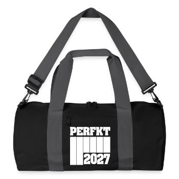 Unique 2027 - Recycled Duffel Bag - black/graphite grey - Front