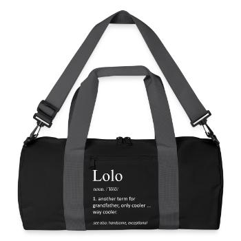 Bestes Filipino Grandfather Pride Design aller Zeiten - Recycelte Duffel Bag - Schwarz/Graphitgrau - Vorne