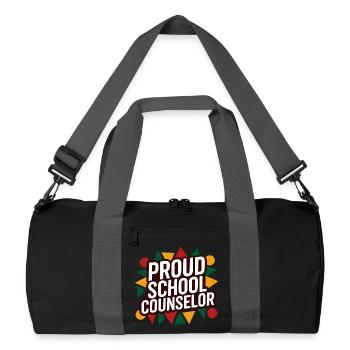 Proud School Counselor Appreciation Design - Sac de sport recyclé - noir/gris graphite - Devant
