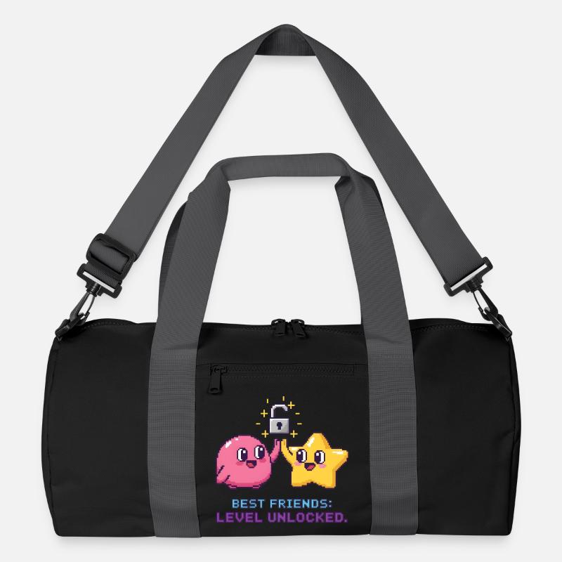 Beste Freunde BFF Pixel Gaming Level Up Recycelte Duffel Bag
