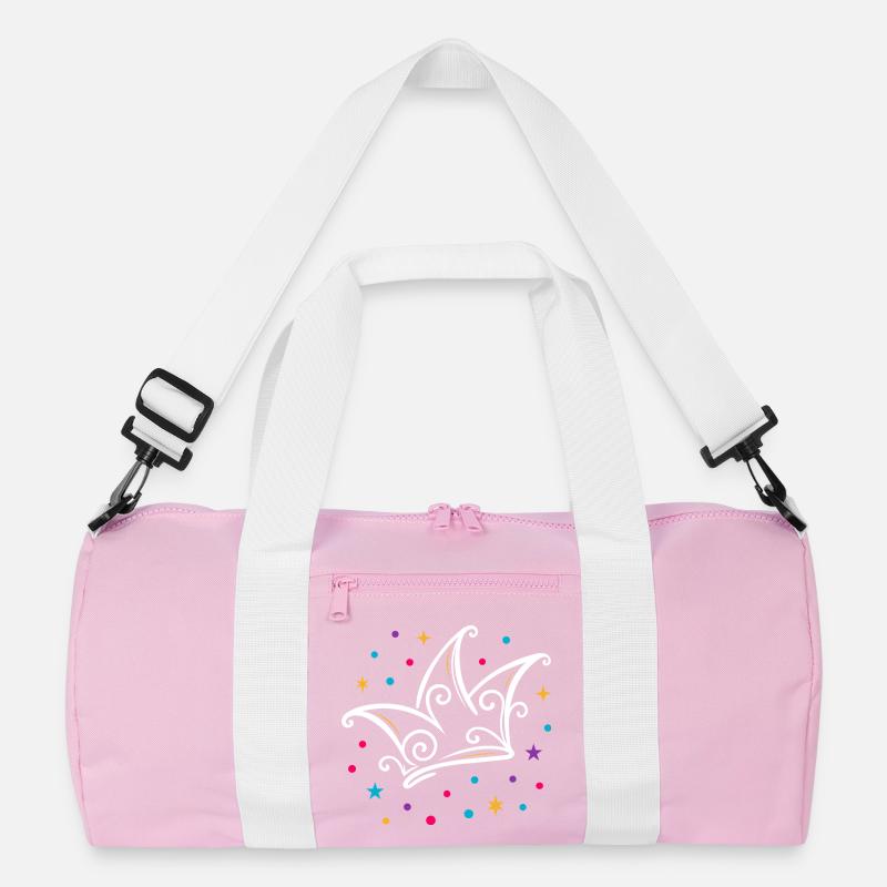 Karneval Narrenkappe modern mit Sternen & Konfetti Recycelte Duffel Bag