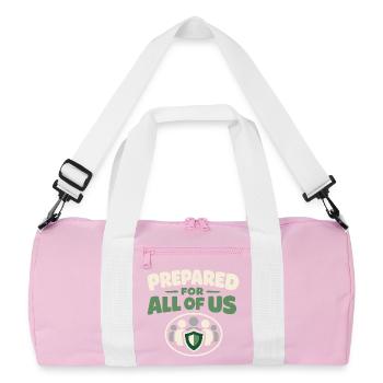 Planificateur d’urgence pour la Provision Familiale - Sac de sport recyclé - rose/blanc - Devant