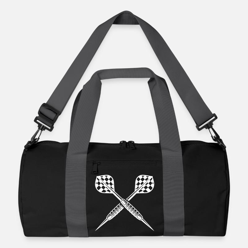 Wurfpfeil Darts Dartpfeil - Recycelte Duffel Bag - Schwarz/Graphitgrau