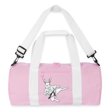 Karate Lapin Arts Martiaux - Sac de sport recyclé - rose/blanc - Devant