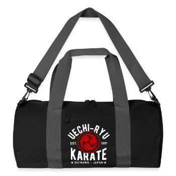 Uechi Ryu Karate Okinawa East. 1897 Japan - Recycled Duffel Bag - black/graphite grey - Front