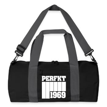 Unique 1969 - Recycled Duffel Bag - black/graphite grey - Front