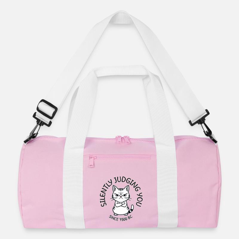 Cat Judge Since 7500 BC Recycled Duffel Bag