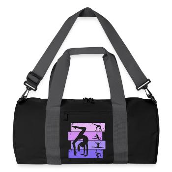Gymnaste Fille Gymnastique Acrobatie - Sac de sport recyclé - noir/gris graphite - Devant