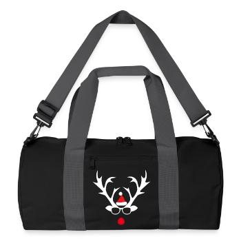 Rudolph Spectacled Reindeer Santa - Recycled Duffel Bag - black/graphite grey - Front