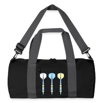 Darts Trio: Colored Arrows - Recycled Duffel Bag - black/graphite grey - Front