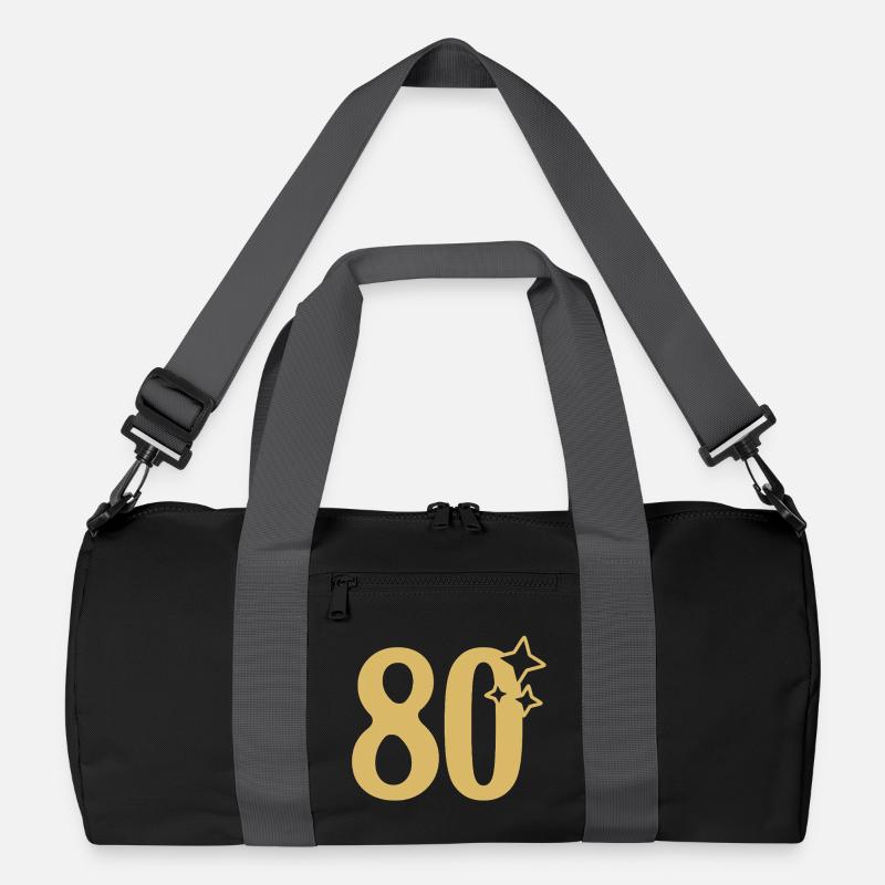 80. Geburtstag 80 Jahre Jubiläum Gold Sternchen Recycelte Duffel Bag