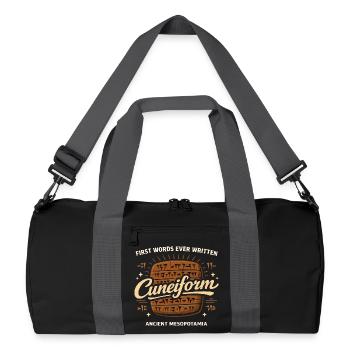 Altes Mesopotamien, Sumerisches - Recycelte Duffel Bag - Schwarz/Graphitgrau - Vorne