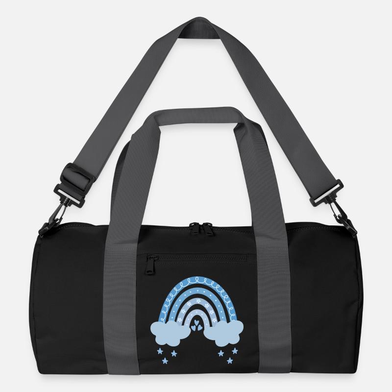 Regenbogen mit Wolken Recycelte Duffel Bag