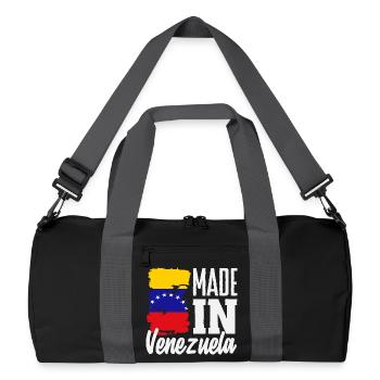 Venezuela Flagge Stolz & Heimat Venezuela - Recycelte Duffel Bag - Schwarz/Graphitgrau - Vorne