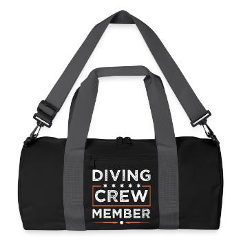 Équipage de plongée - Sac de sport recyclé - noir/gris graphite - Devant