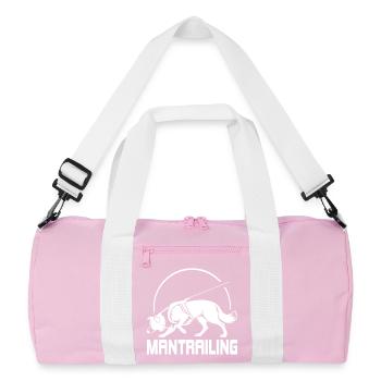 Border Collie Mantrailing Dog Sport Dog Wilsigns - Recycled Duffel Bag - pink/white - Front