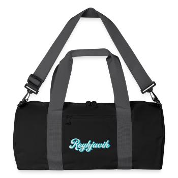 Reykjavik Neon Script - Recycled Duffel Bag - black/graphite grey - Front