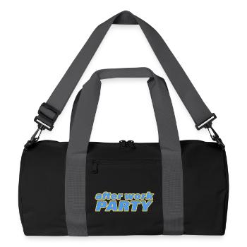SOIRÉE AFTER WORK - Sac de sport recyclé - noir/gris graphite - Devant
