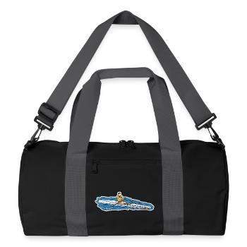 Rower Sketch - Recycled Duffel Bag - black/graphite grey - Front