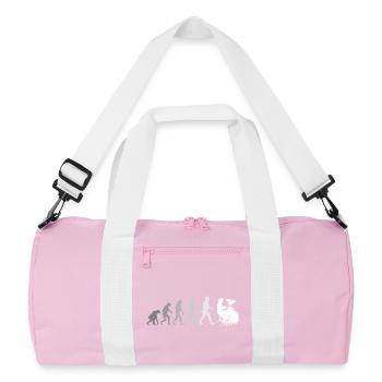 Evolution de la chemise Drums Drummer - Sac de sport recyclé - rose/blanc - Devant