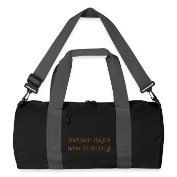 better days - Recycled Duffel Bag - black/graphite grey - Front