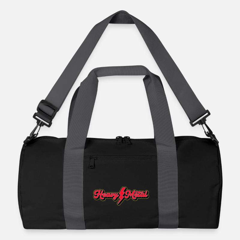 Heavy Metal Lightning Bolt Script-Logo Recycelte Duffel Bag