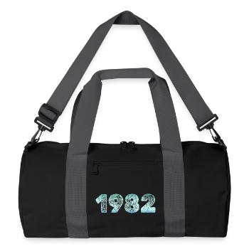 Grunge Naissance 1982 - Sac de sport recyclé - noir/gris graphite - Devant
