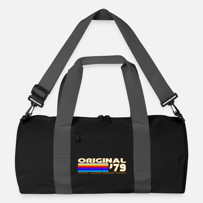 1979 - Recycelte Duffel Bag - Schwarz/Graphitgrau