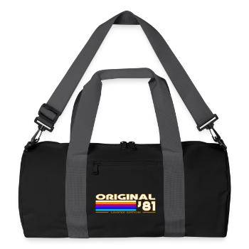 Original 81 Vintage Rainbow - Recycled Duffel Bag - black/graphite grey - Front