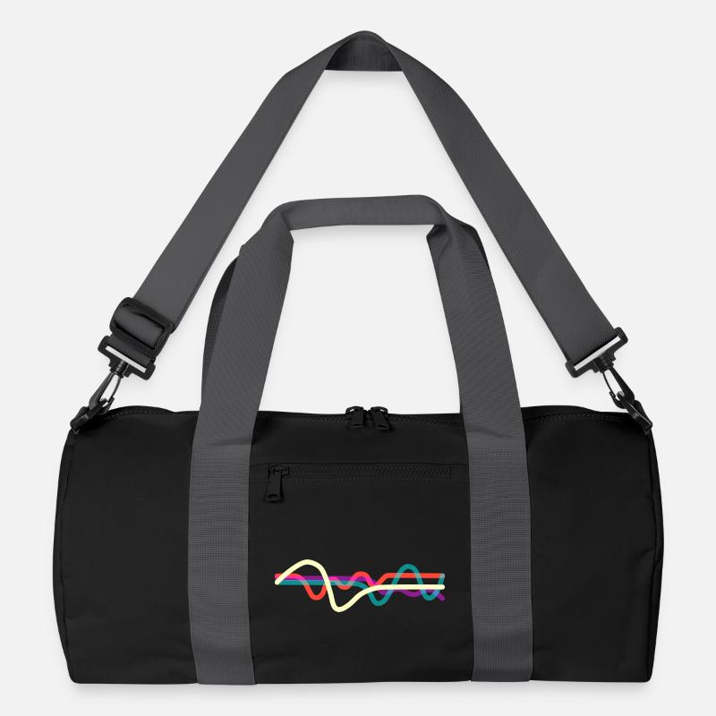 Lines - Recycled Duffel Bag - black/graphite grey