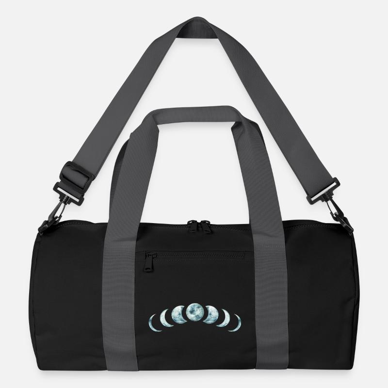 Moon Phases Mystical Lunar Design Recycled Duffel Bag
