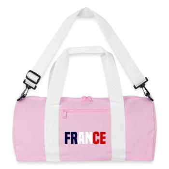 France contrasting - Recycled Duffel Bag - pink/white - Front