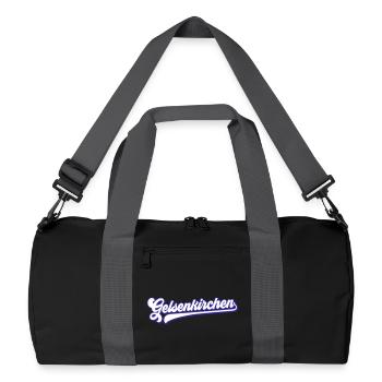 Gelsenkirchen Text | Colors changeable - Recycled Duffel Bag - black/graphite grey - Front