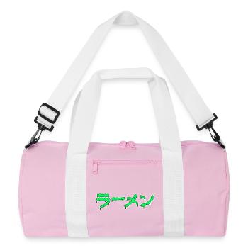Dripping Ramen - Recycled Duffel Bag - pink/white - Front
