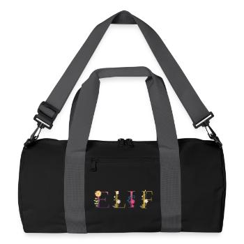 Elif - Recycled Duffel Bag - black/graphite grey - Front