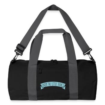Enjoy The Little Things Gratitude Mindfulness - Recycled Duffel Bag - black/graphite grey - Front
